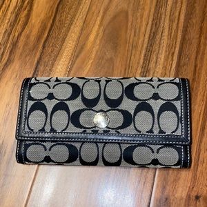 Coach black wallet